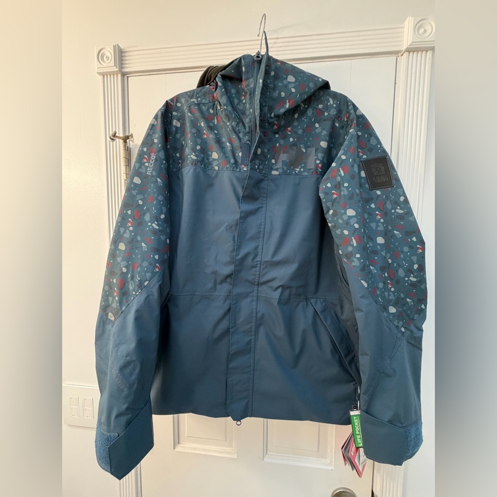 Helly Hansen Blue Patterned Ski & Snowboard Jacket